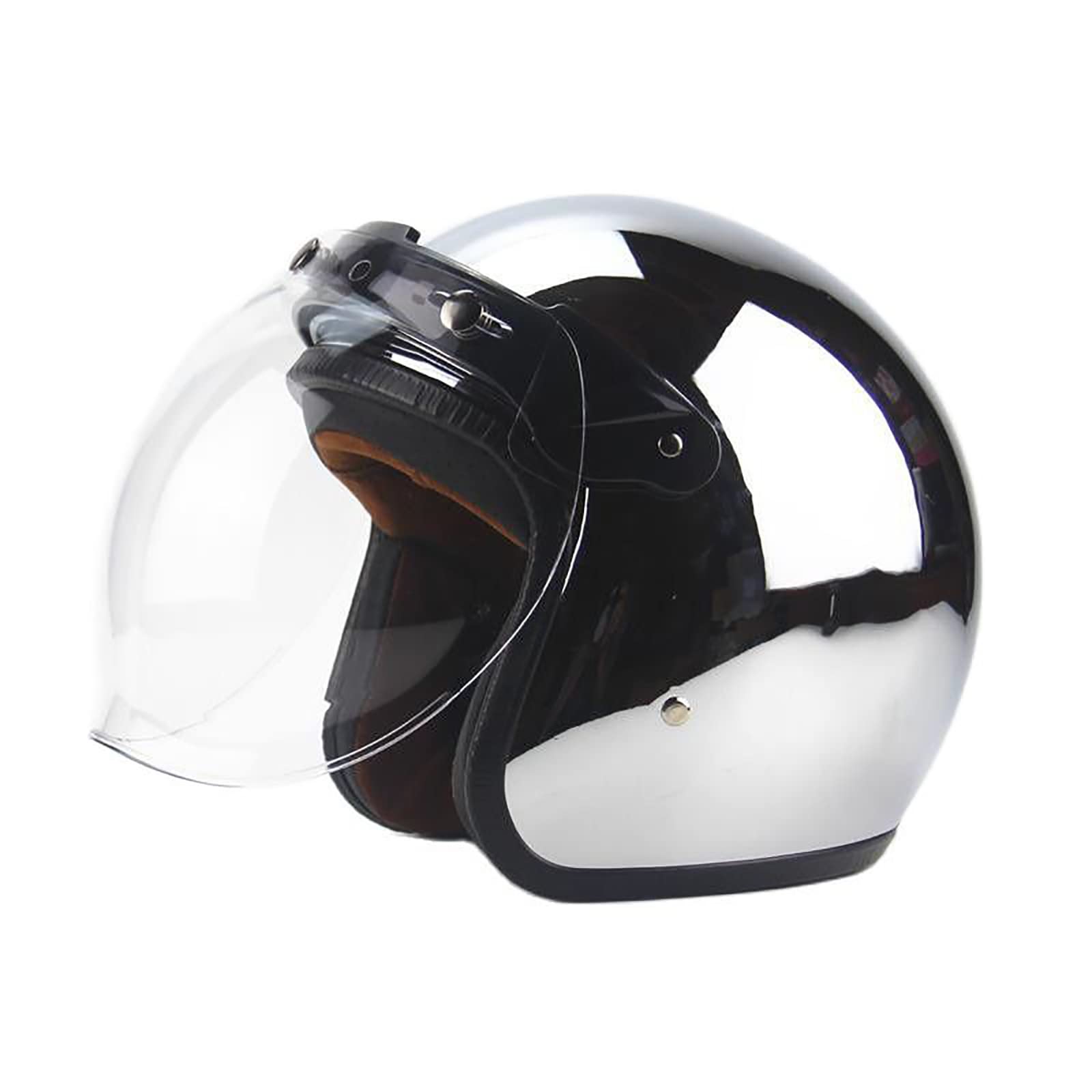 Casque cyclomoteur rétro JATIBOSH demi-casque avec protège-oreilles