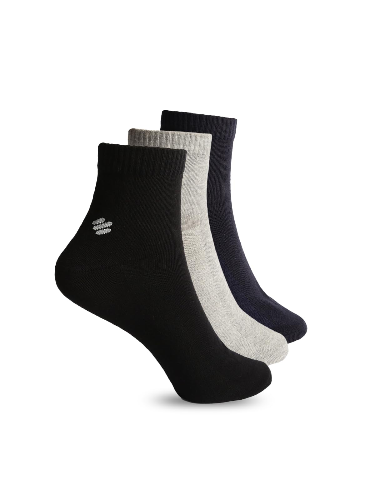 ONNMen's Solid Cotton Casual wear Comfortable Ankle Length Socks | Flat Knit Ankle Cotton Socks |Free Size | Extra Durable Socks | Color May Vary |