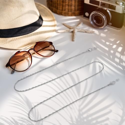 Image of Eyeglass Chain for Women Stylish,Stainless Steel Glasses Strap for Men Women,Eye Glasses Holders Around Neck