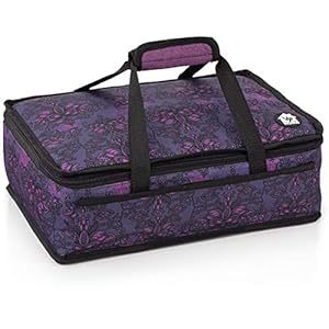 VP Home Insulated Casserole Carrier Travel Bag (Henna Tattoo) for Trip, Birthday Party, Mother’s Day, Holiday, Christmas Day, Grocery Store, Supermarket, Outdoor Picnic etc