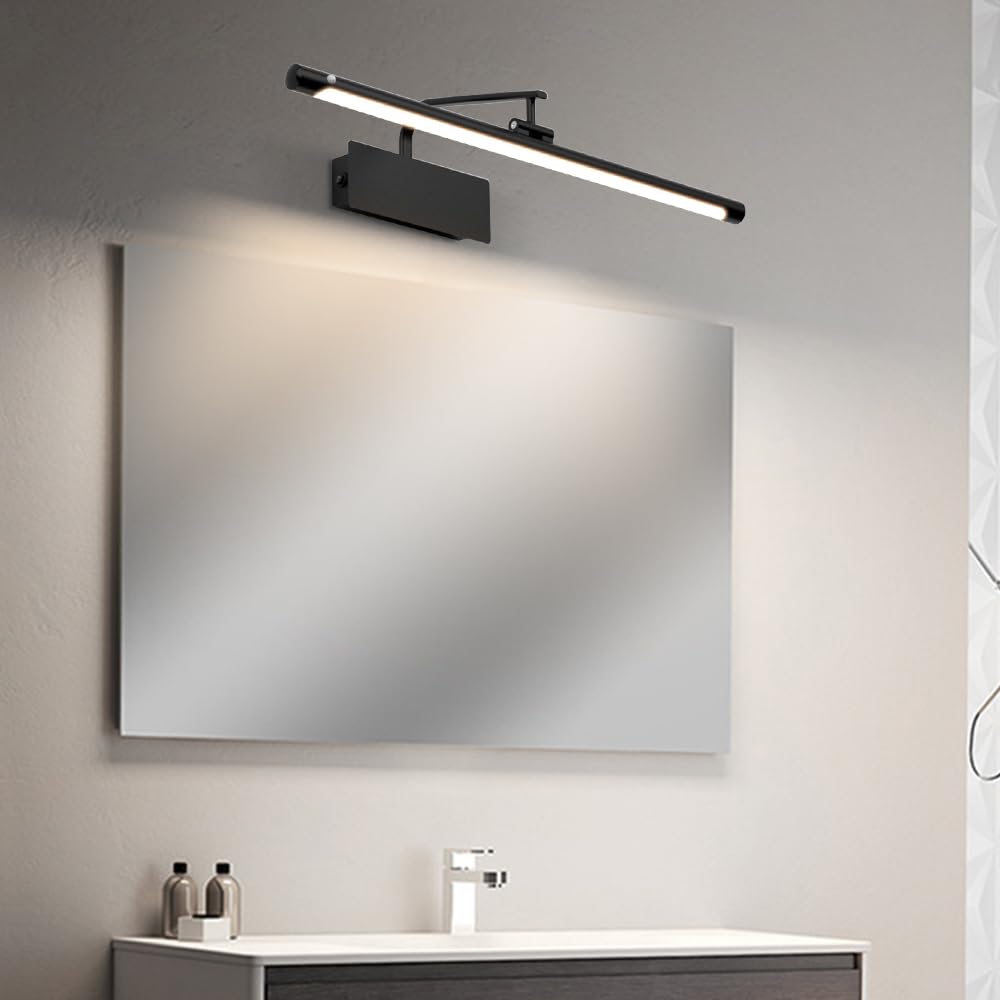XANAYXWJ Sensore Vanity Light LED Lampada da Bagno Apparecchio Luci Regolabili per Quadri, Lampada Frontale a Specchio 4000K Vanity Wall Sconce Illuminazione Artistica per Interni per Poster Specchio