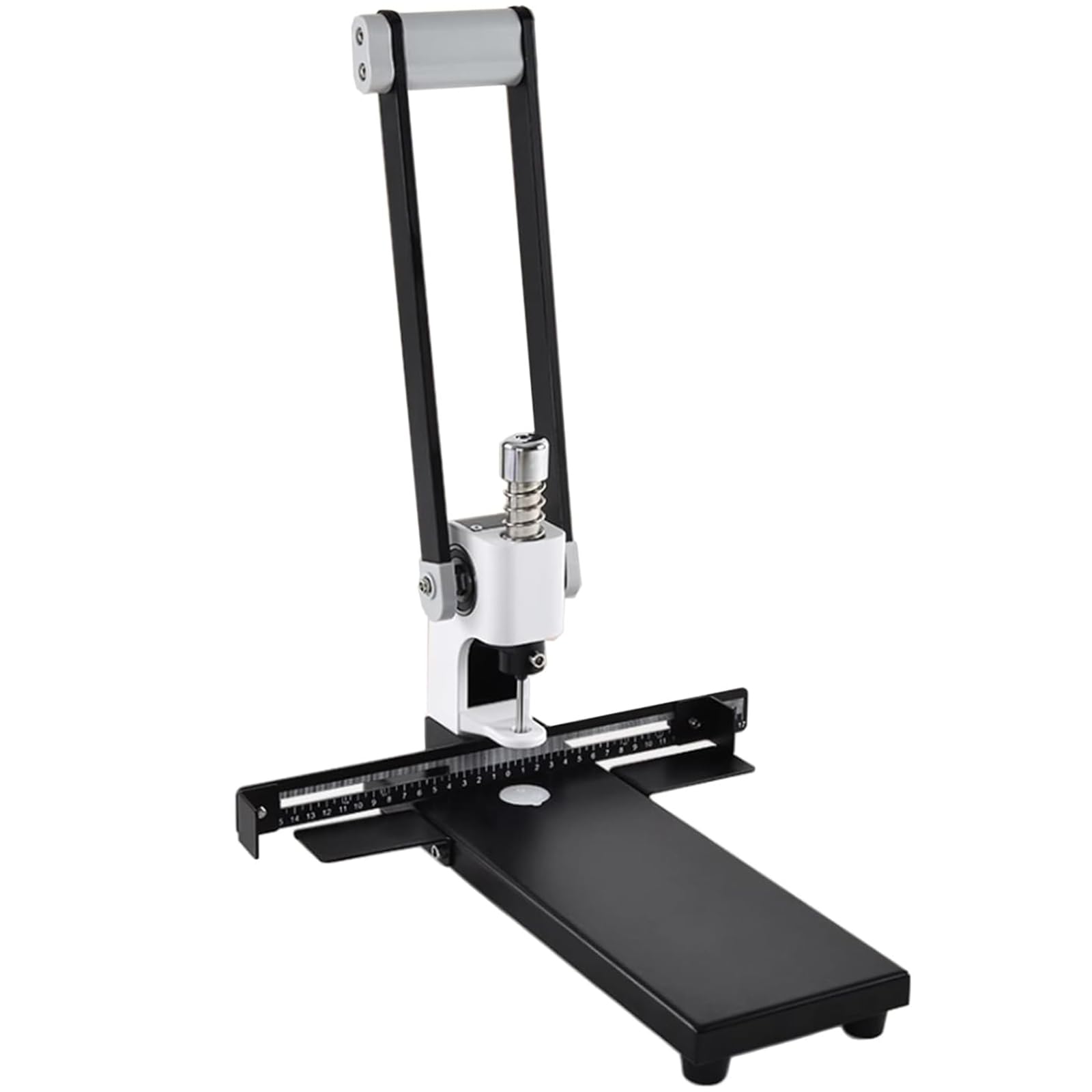 Perforatore Singolo per Carichi Pesanti, Perforatore Singolo con Trapano da 4 Pezzi (4/5/6/7 Mm), capacità 300 Fogli, Righello, Contenitore per Rifiuti Carta, per Ufficio, Casa E Tipografia