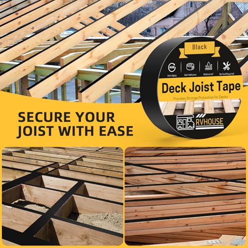 Image of Deck Joist Tape, 4 in x 50 ft Waterproof Butyl Flashing Tape