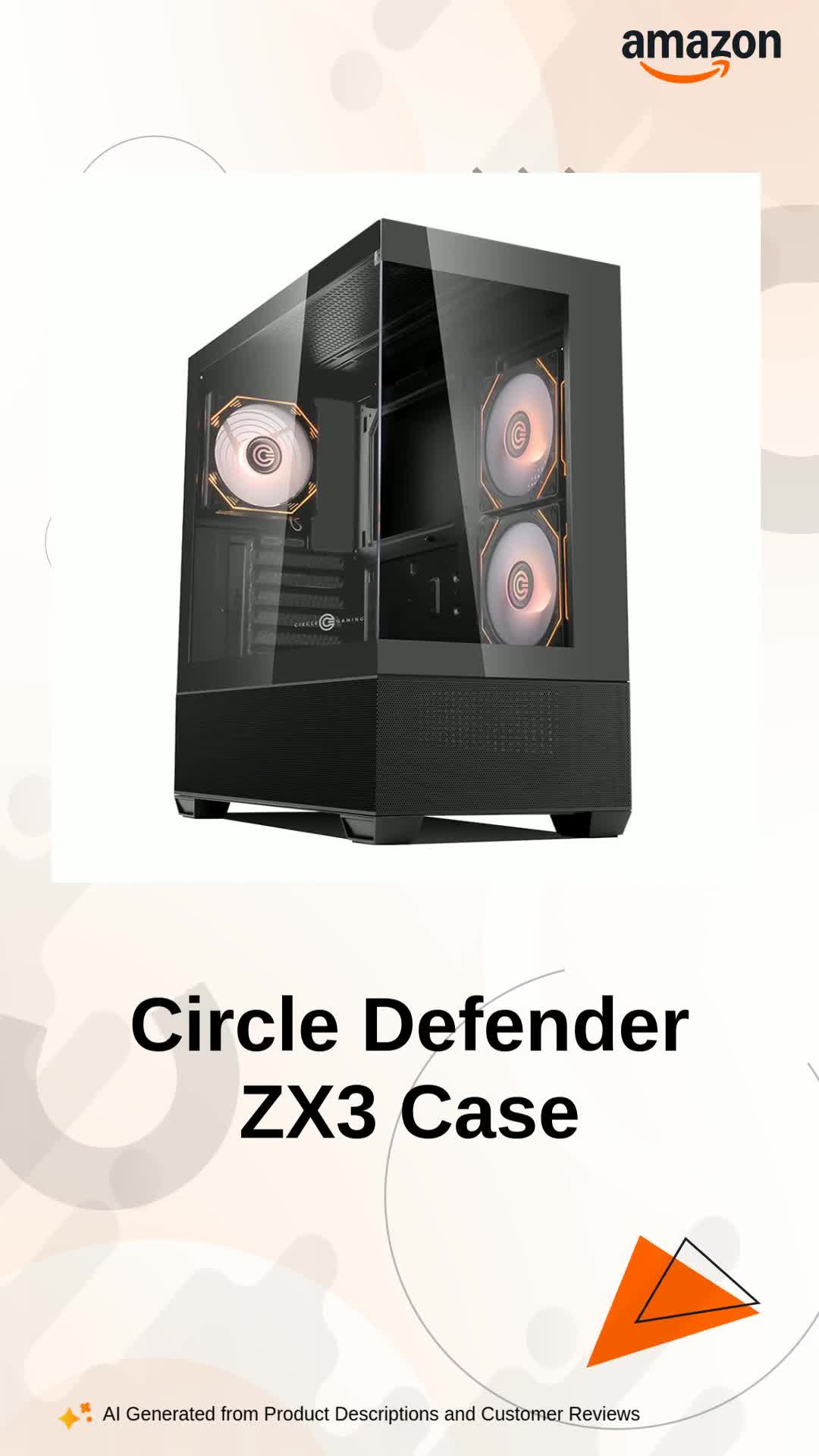 Amazon.in: Buy Circle Defender ZX3 Mid- Tower Computer Case