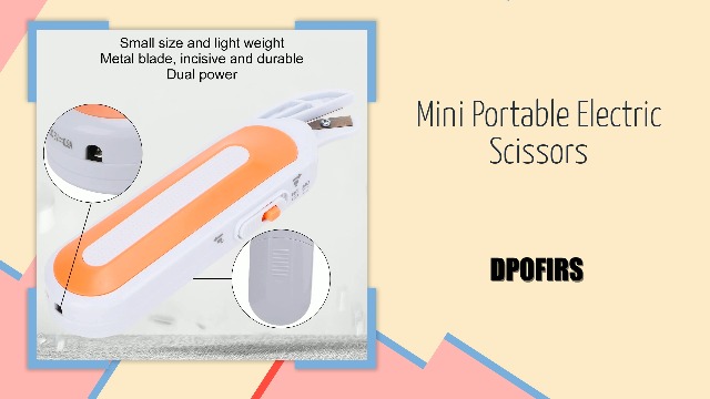 Dual Power Supply Scissors Cordless Electric Scissors - Portable ...