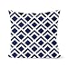 PPMP Housse de Coussin Bleu Marine taie d'oreiller géométrique Oreiller décoratif décoration de la Maison Jeter taie d'oreiller Housse de Coussin A9 45x45 cm 1 pc