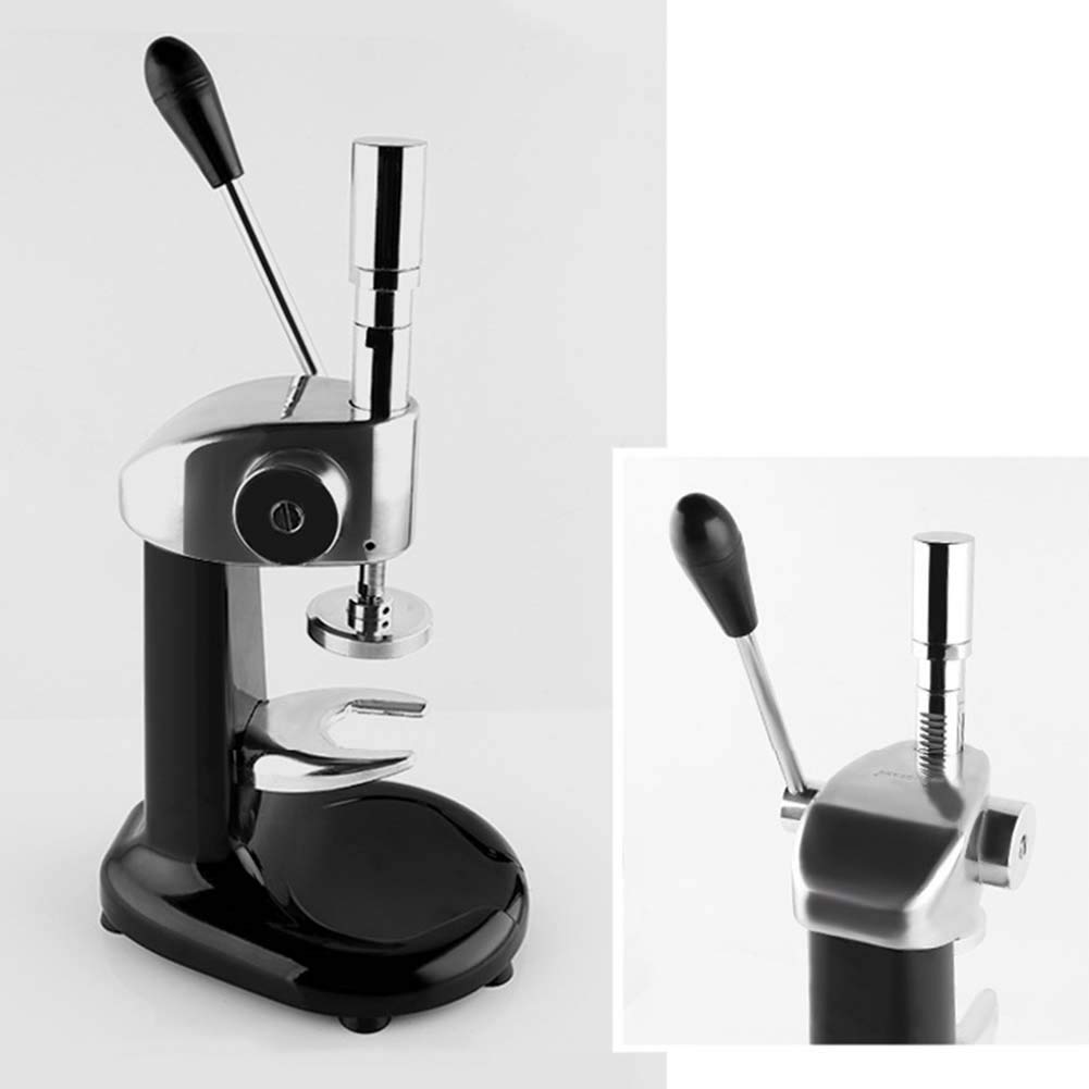 Prensa manual de café de acero inoxidable, prensa de granos de café espresso con base plana, máquina de prensado de polvo para el hogar, prensa de café