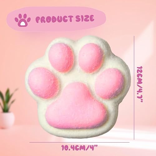 Miniatura 4 de Juguetes blandos de pata de gato, hechos a mano Taba Squishy Big Cat Paw Juguetes de silicona para apretar juguetes para aliviar el estrés, juguetes