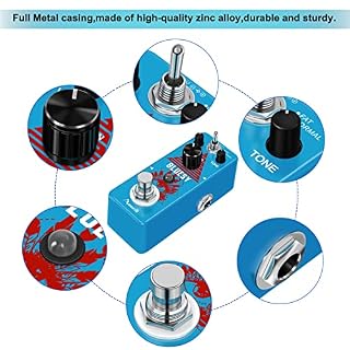 Amuzik Guitar Bluesy Pedal Vintage Blues Style Distortion Effect Pedal Wide Range Frequency Response for True Bypass… - Les Beatles, Paul McCartney, John Lennon, RIngo Starr, George Harrison Amuzik Guitar Bluesy Pedal Vintage Blues Style Distortion Effect Pedal Wide Range Frequency Response for True Bypass… – Image 5