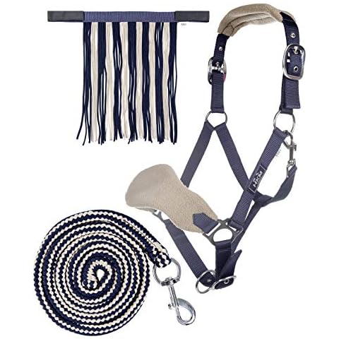 HKM 10733 - Juego de ronzal, espantamoscas, Cuerda (mosquetón, 180 cm), Poni Cover