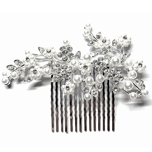 かんざし 髪留め コーム パール 着物 留袖 結婚式 入学式 卒業式 (design A)