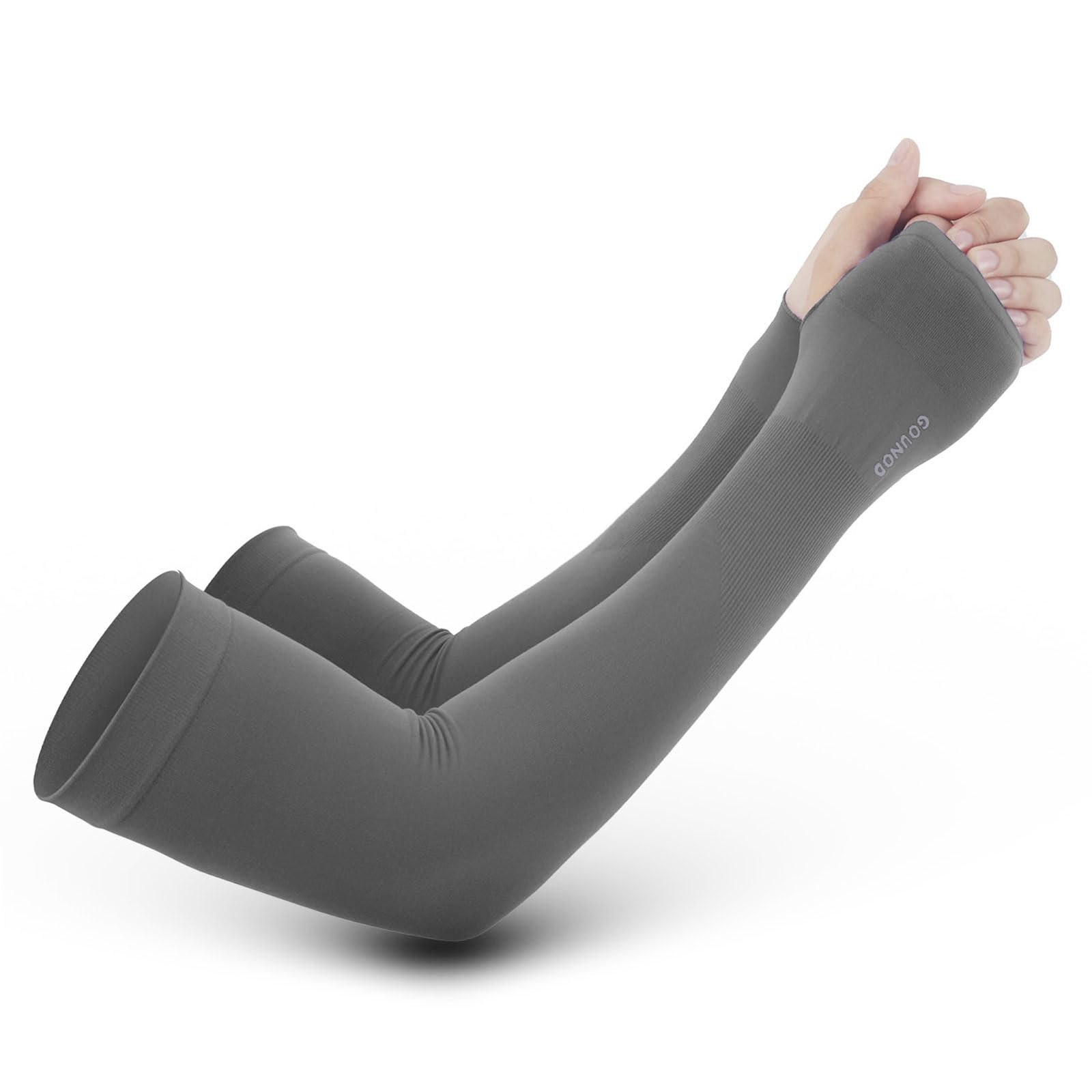 GOUNOD Sun Protection Cooling Arm Sleeves with Thumb Holes UPF 50+ UV