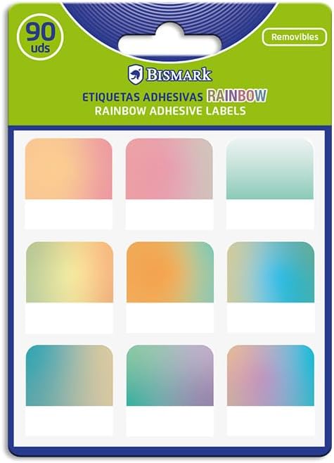BismarkRainbow Index Labels (Pack of 90)