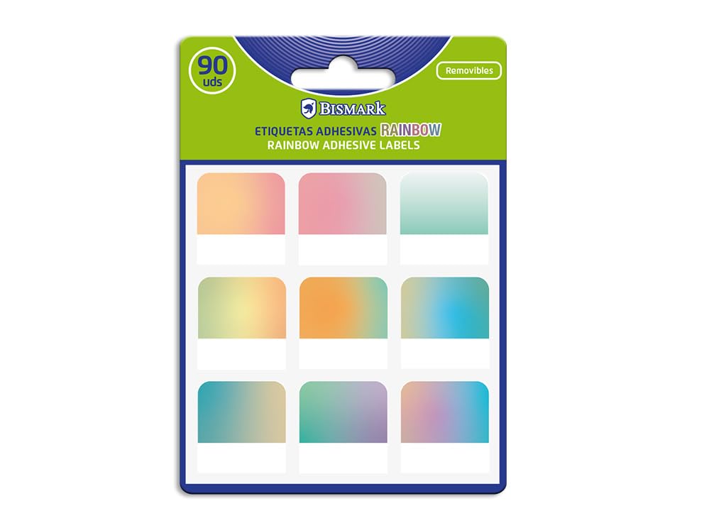 BismarkRainbow Index Labels (Pack of 90)