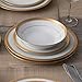 Noritake Crestwood Gold 12-Piece Dinnerware Set, Service for 4