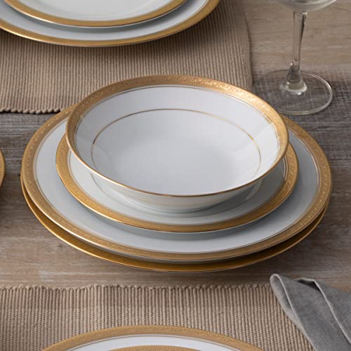 Noritake Crestwood Gold 12-Piece Dinnerware Set, Service for 4 by Noritake - Image 6