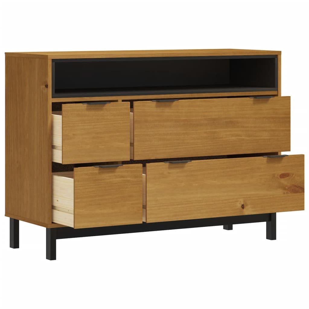 Générique Komoda FLAM 110x40x80 cm lite drewno sosnowe