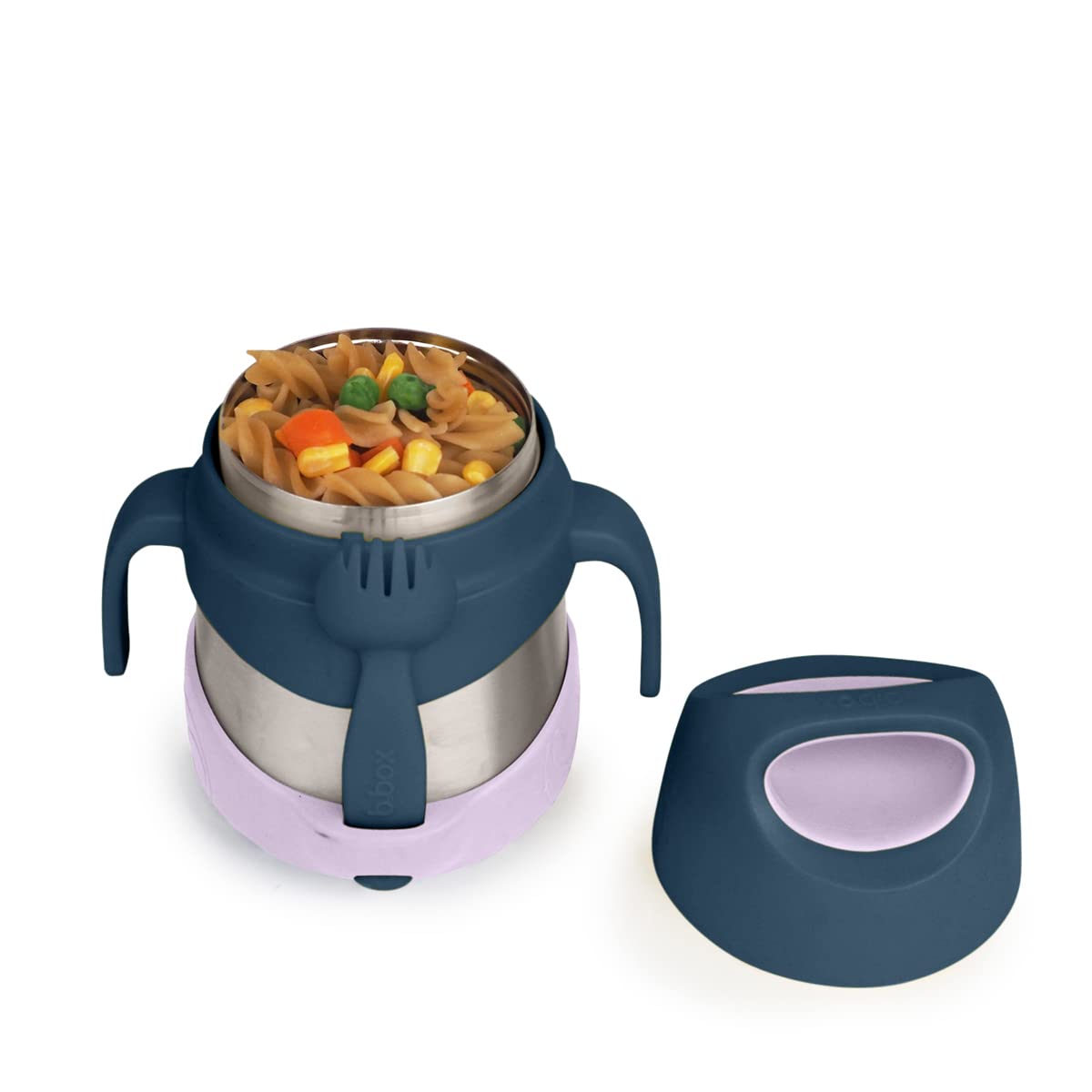 b.box Insulated Food Jar | Easy Open Container for Toddlers | Double Wall Stainless Steel, Keeps Food Cold up to 7hrs, Warm up to 5hrs | 335ml/11