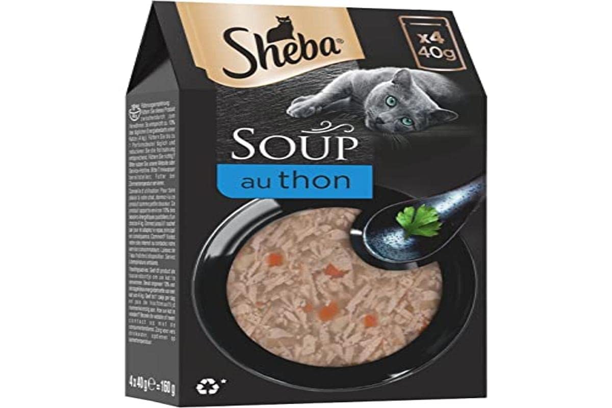 Sheba Multipack Soup - mokra karma dla kota w woreczku porcjowanym - tuńczyk - 40 x 40 g