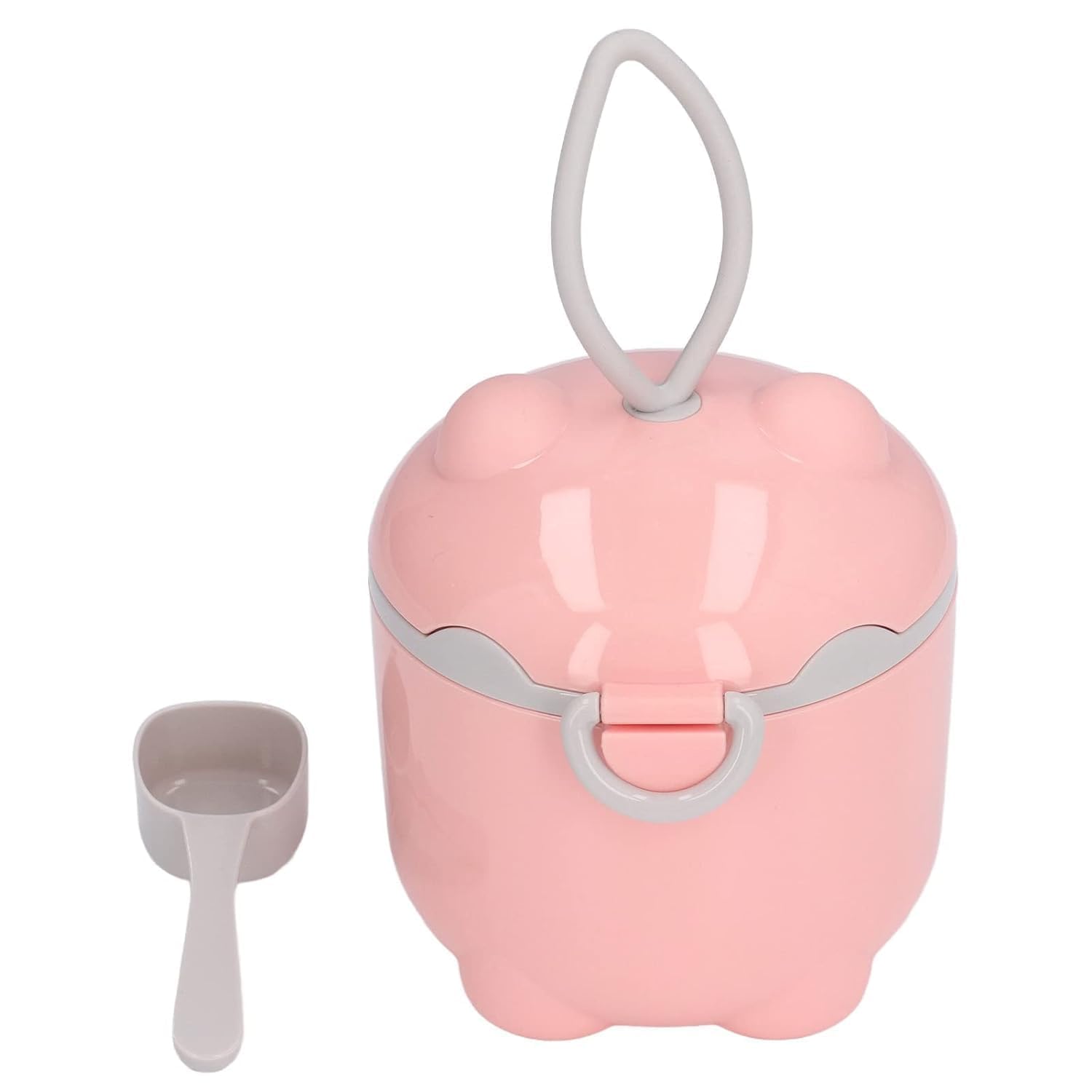 Moppets Portable Baby Formula Dispenser, Travel Milk Powder Formula Container | Kids Snack Baby Food Storage Container | Milk Powder box for Baby (PINK - 300ml)-image-31