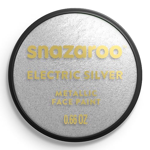 SNAZAROO PINTURA FACIAL Y CORPORAL 18ML BLISTER PLATA METALIZADO