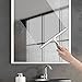 Hiware All-Purpose Shower Squeegee for Shower Doors, Bathroom, Window and Car Glass - Stainless Steel, 12 Inches