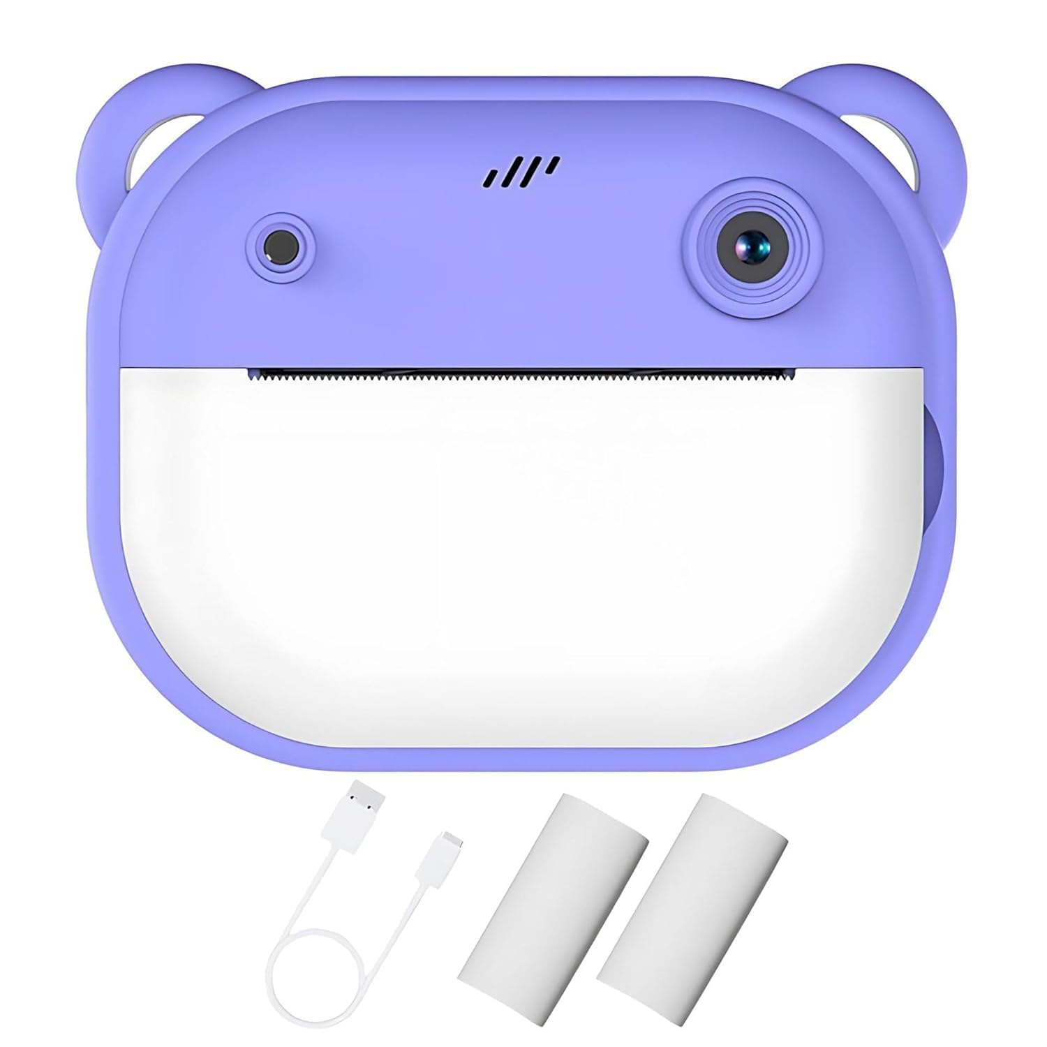 Digital cam Prrinteer for Ki-ds, Printer for Real, Child Video Recorder Camera Full HD 1080P Handy Portable Camera 2.0 Screen Inbuilt Games for Ki-ds-image-27