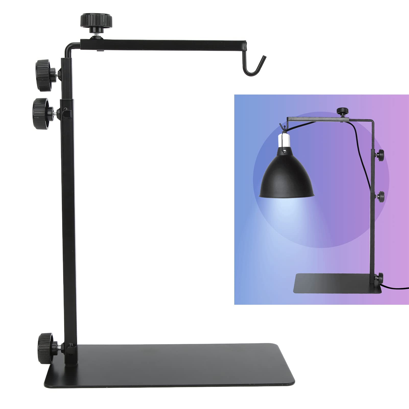Lampa stojąca z gadami regulowana lampa grzewcza dla płazów, jaszczurek, żółwi, węży