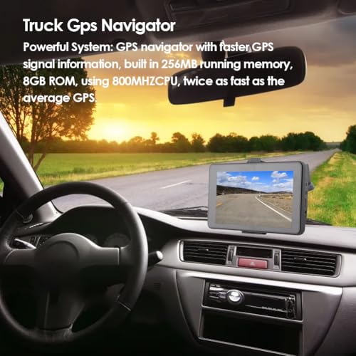 7-calowa Nawigacja GPS dla Samochodów Ciężarowych RV z Nadajnikiem FM i nawigacją 3D, Transmisja Głosowa Planowania Trasy dla Samochodów Osobowych Ciężarówek Rowery
