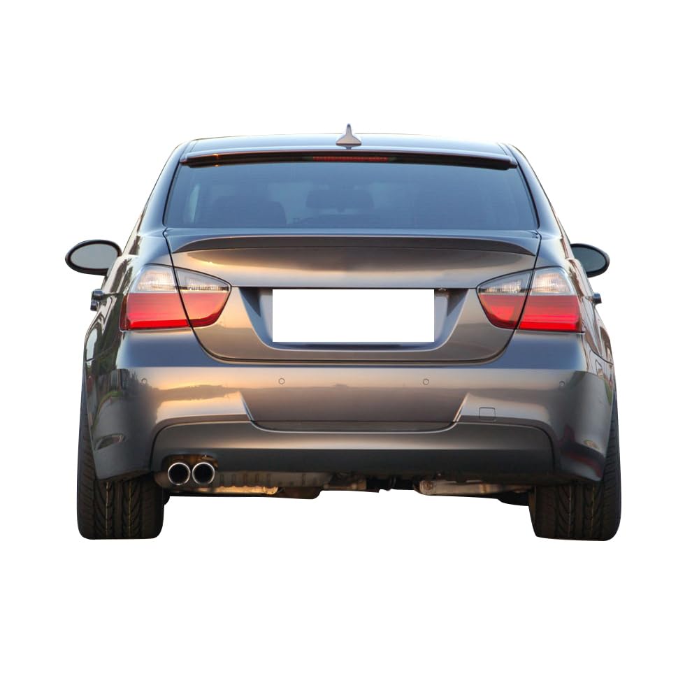 Roof Spoiler Compatible with 2005-2011 BMW 3 Series E90 Sedan 4Door, AC Style ABS Rear Deck Lip Wing Bodykits by IKON MOTORSPORTS