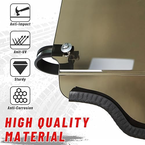 Image of StarknightMT X3 Rear Windshield Back Window Windscreen Compatible with 2017-2026 Can Am Maverick X3 & Max (Except for XMR Models) Heavy Duty Tinted