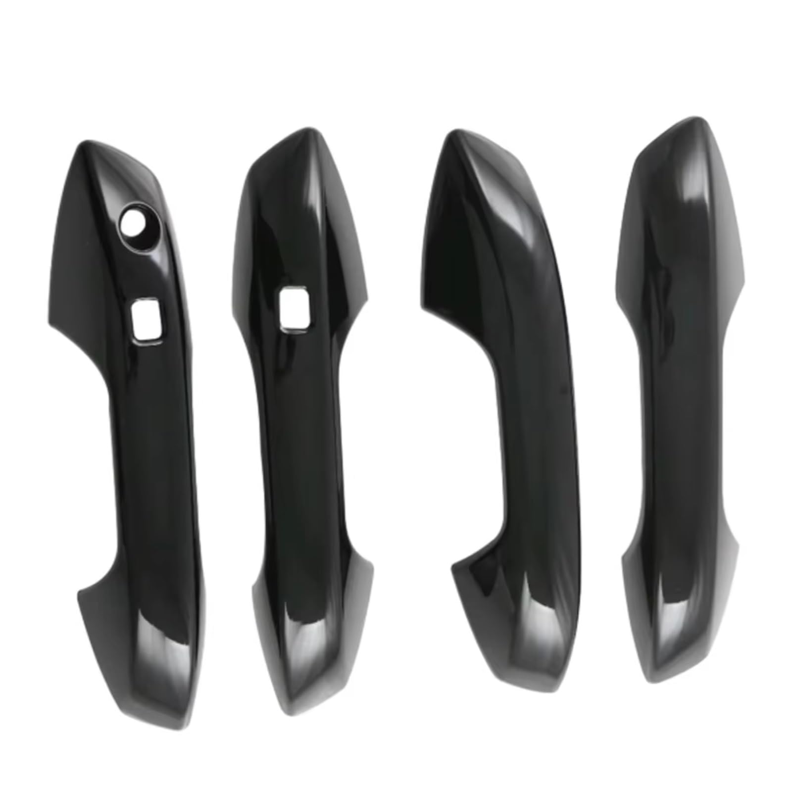 Dspolimv Glossy Black Outer Door Handle Cap Compatible With Byd For Song For Plus Dm-I Ev 2023-2025 4Pcs Car Exterior Side Door Handle Cover Trim Lhd Carbon Fiber Parts(Glossy Black)