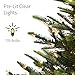 Puleo International 7.5ft Pre-Lit Aspen Fir Artificial Christmas Tree with 700 Clear Lights, 1319 Realistic Dense Branch Tips, Easy Setup Artificial Trees with Sturdy Metal Stand