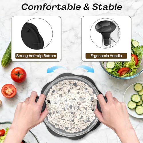 10" Pro Chicken Shredder Tool Twist Large for Kitchen, BPA-Free Food-Safe Meat Grinder, Visible Chicken Breast Meat Shredder with Strong Anti-Slip... - Image 4