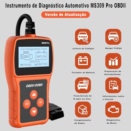 Scanner Automotivo, Scaner Automotivos Português, Obd2, Scanner Automotivo, Ferramenta de Diagnóstic