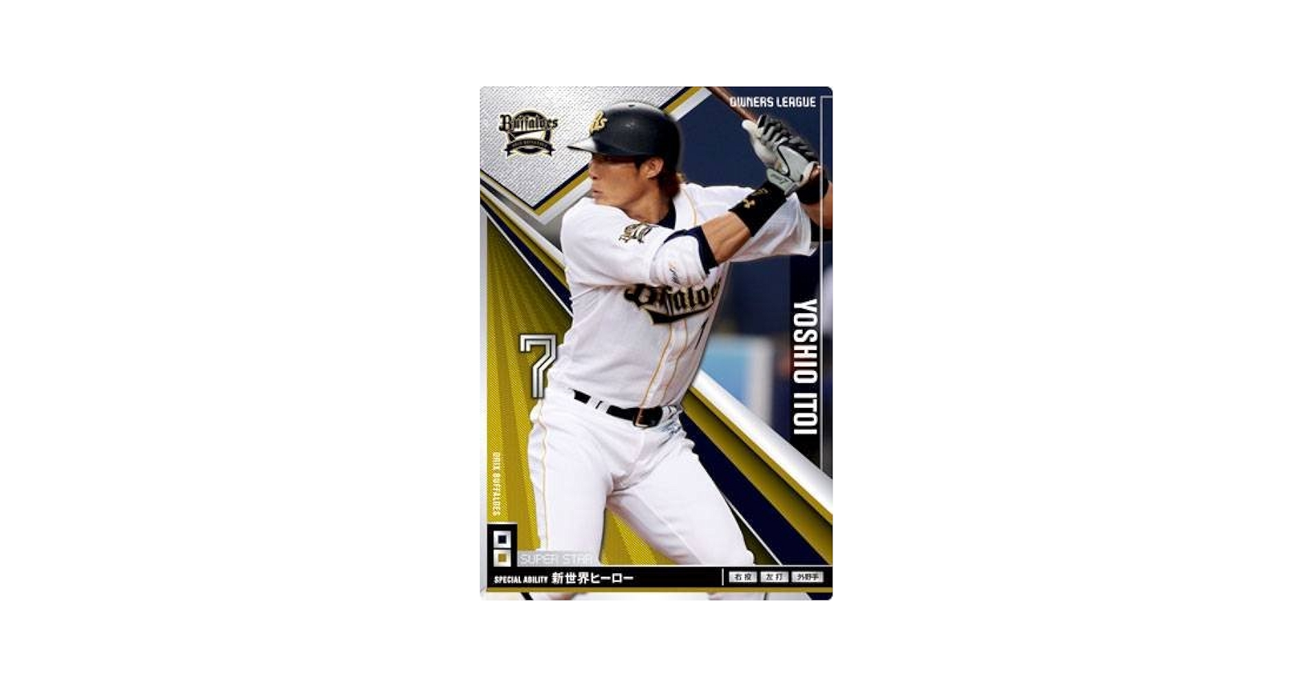 激レア】糸井嘉男 サイン入りバット バファローズ時代 アンダー