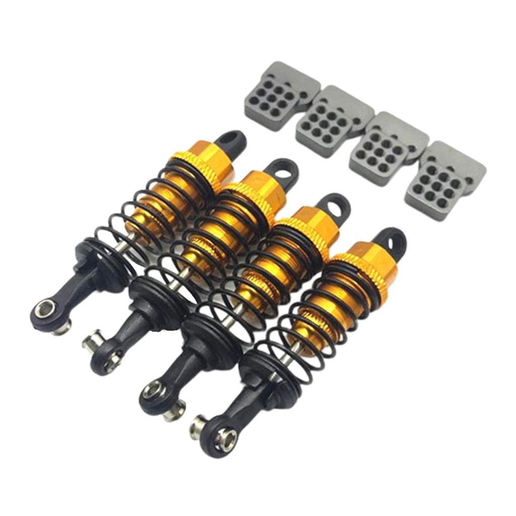ATORSE 4Pc Rc Shock Absorbers Springs Damper Fit for Wpl C14 C-24 Golden-image-8