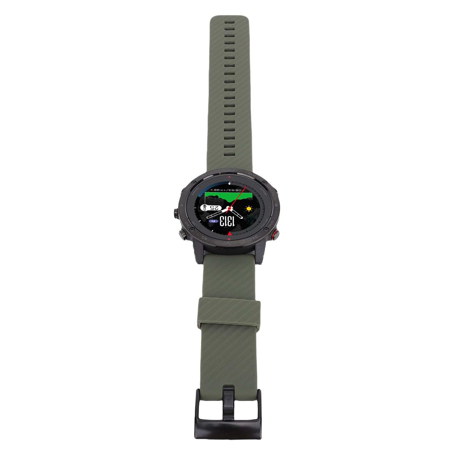 Smart Watch da Corsa con Display da 1,3 Pollici, Orologio da Polso per Immersioni e Nuoto, per Stile di Vita Attivo, Cinturino in Silicone Resistente e Prestazioni Elevate