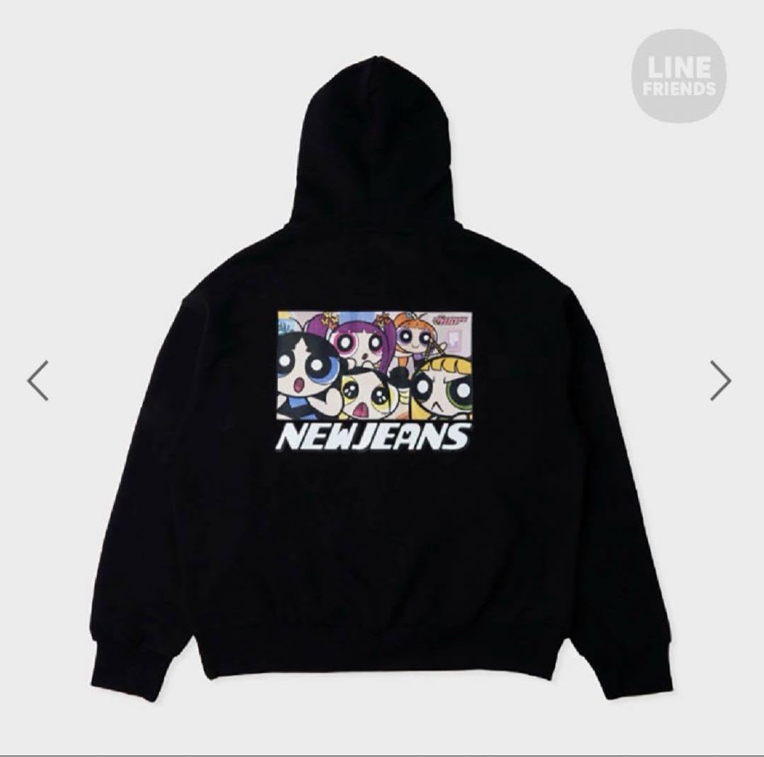 Amazon.co.jp: THEPOWERPUFFGIRLS x NJ ジップアップパーカーBLACK 