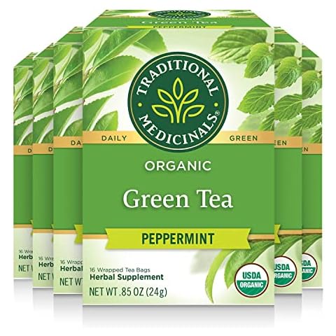 Traditional Medicinals Organic Green Tea with Peppermint Cover