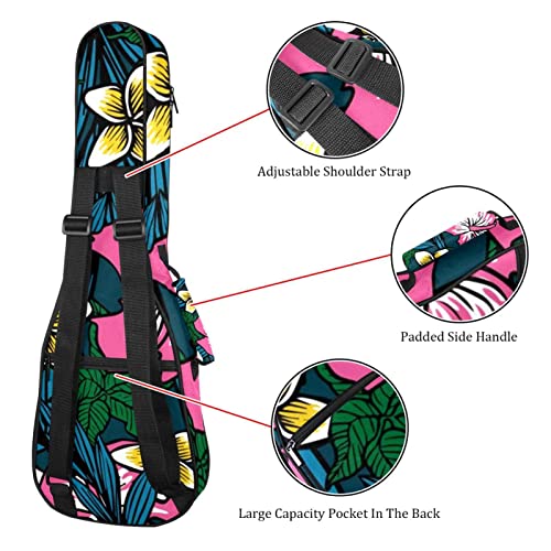 Housse pour ukulélé avec motif floral vert de 10 mm d’épaisseur et rembourrage en éponge de 53,3 cm avec sangles… - Les Beatles, Paul McCartney, John Lennon, RIngo Starr, George Harrison Housse pour ukulélé avec motif floral vert de 10 mm d'épaisseur et rembourrage en éponge de 53,3 cm avec sangles… – Image 4