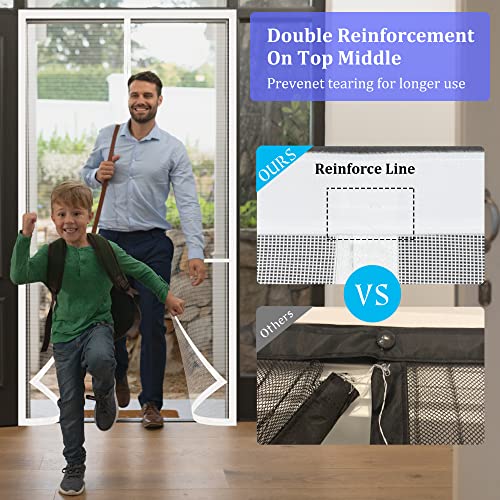 Image of Magnetic Screen Door Fits Door to 32x80Inch