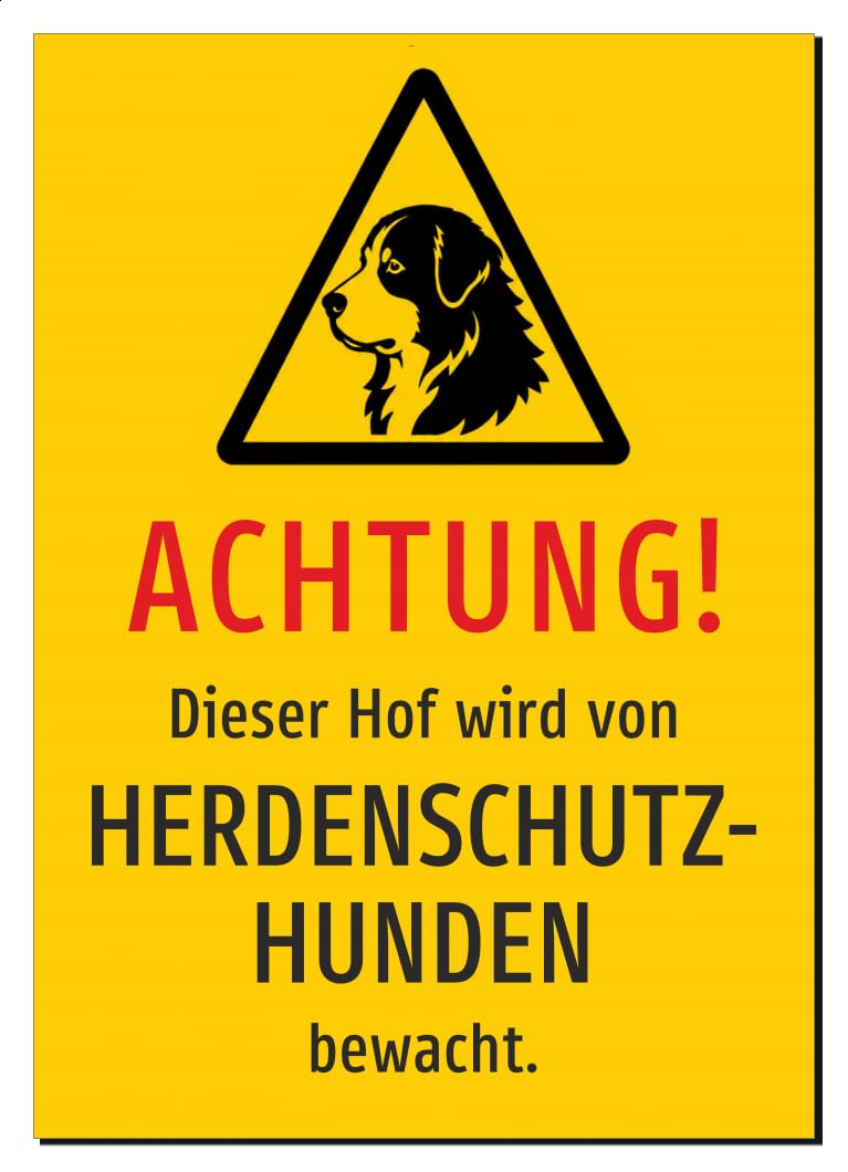43163-DE-S-09 | Dieser Hof wird von Herdenschutzhunden bewacht!