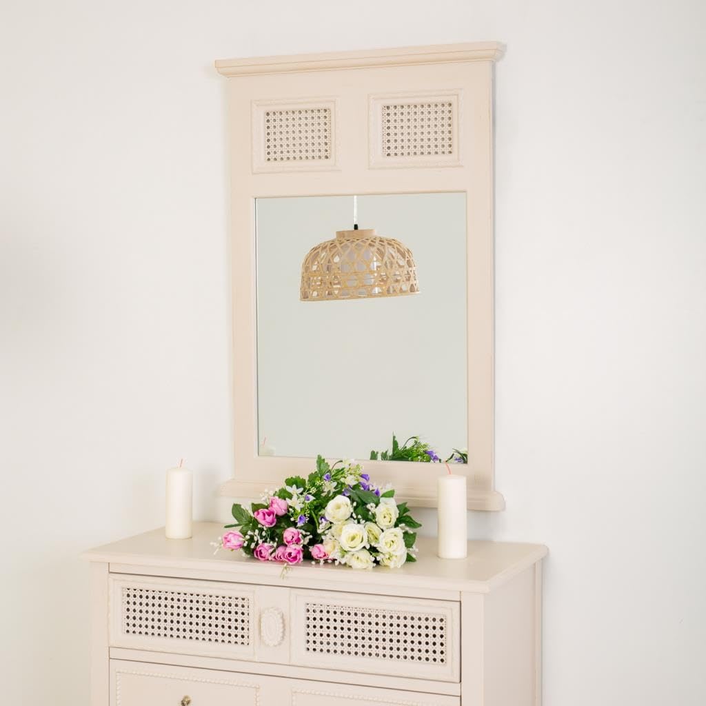 WANDERLUST DECO Espejo de Madera Gris 60x4x90