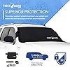 FrostGuard Plus | Winter Windshield Cover for Ice and Snow, XL Size (Black) - Built-in Security Panels, Wiper Blade Coverage + Mirror Covers - Fits XL Size Cars, Trucks and SUVs, 68 x 41 Inches #1
