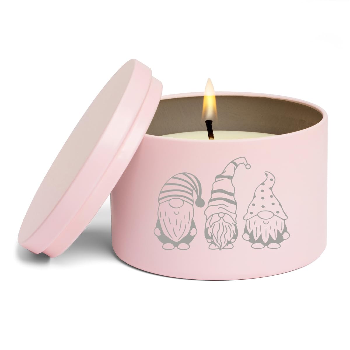 Amazon.com: Scented Candle Gift 8oz with Lid Gnomes (Citrus - Pink