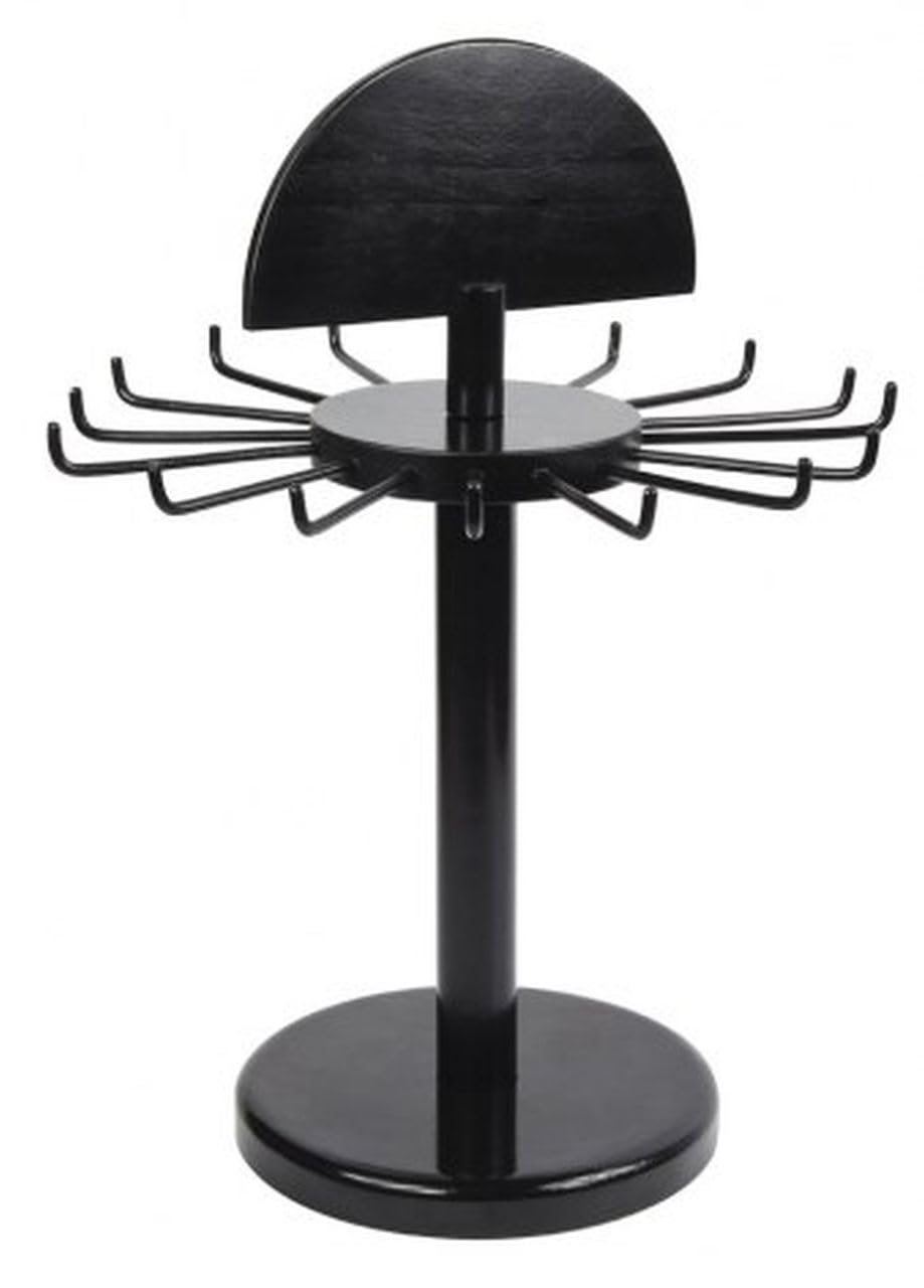 Ten Espositori per Portachiavi in Legno Nero cod.EL21048 cm 26,5x26,5x34,5h by Varotto & Co.