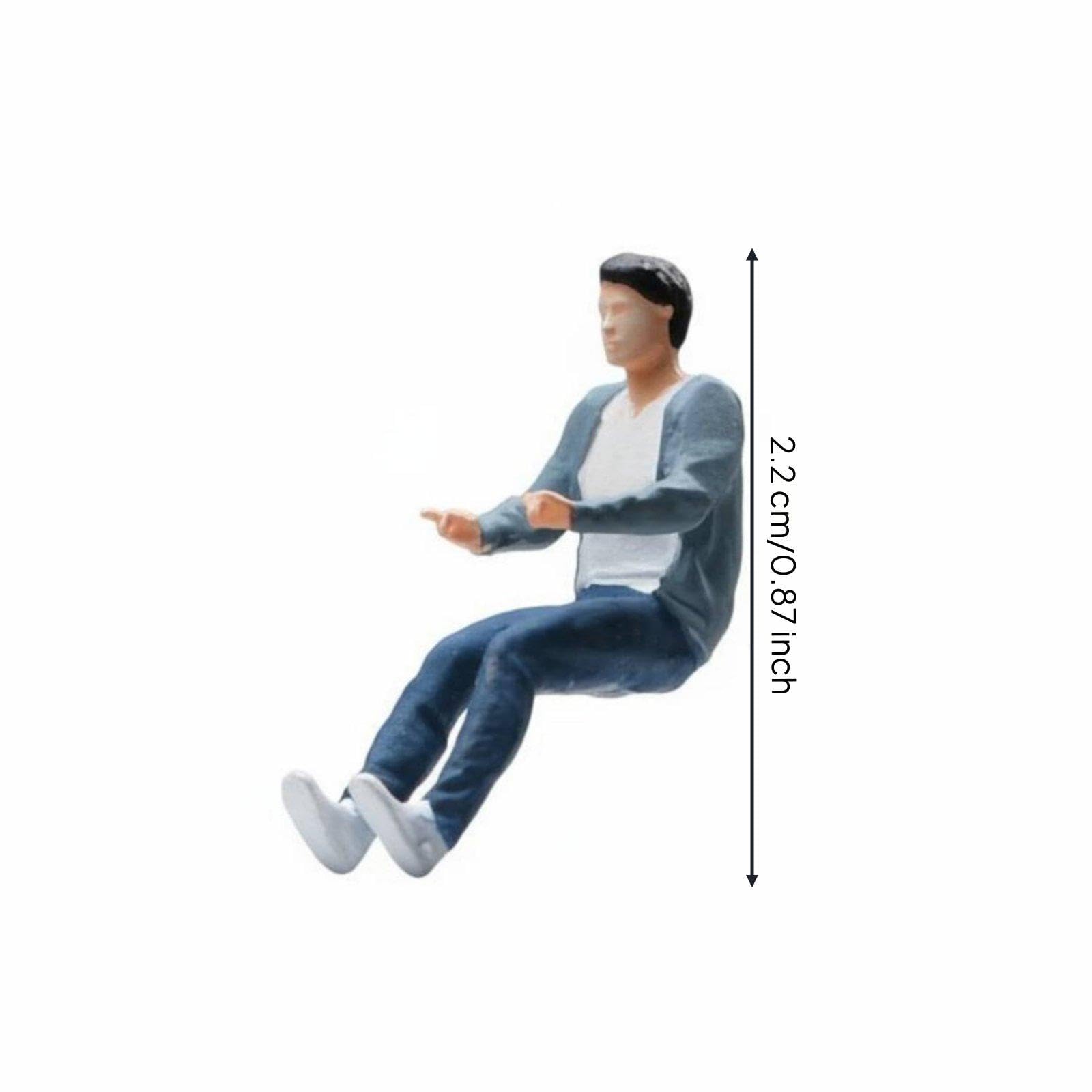6 Pezzi Miniatura Resina Figura Personaggio Arcade Giocatore Modello Diorama Accessorio Scena Grafica Realistica E Volante in Miniatura Adatto per PLA, 5 Pezzi
