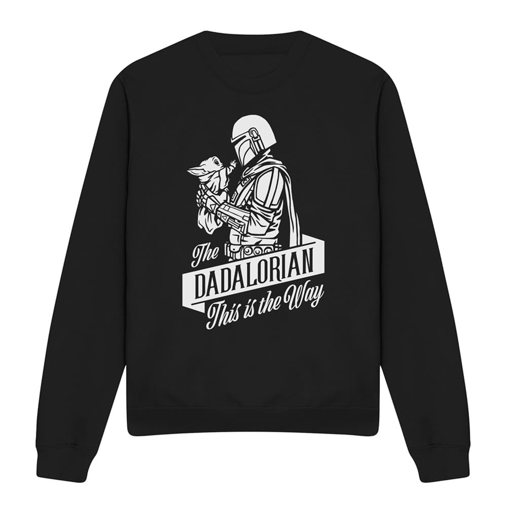 Star Wars Father'S Day The Dadalorian Mandalorian Unisex Sweatshirt, Black, Medium