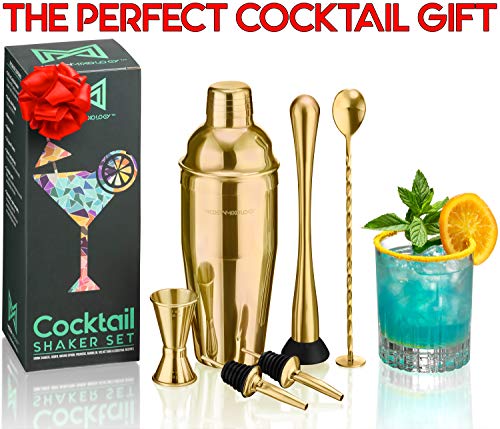 Conjunto de coqueteleira para bebidas // Kit de barista portátil de 8 peças com conjunto de ferramen